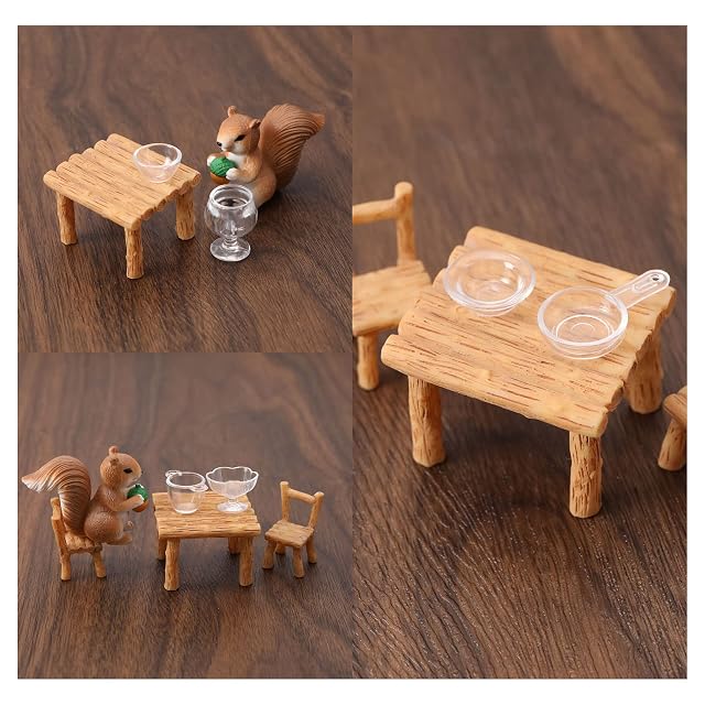 Foto 3 de 7 de Be In Your Mind 2 juegos (34 piezas) de tazas en miniatura para casa de muñecas escala 1:12 mini copa de vino…