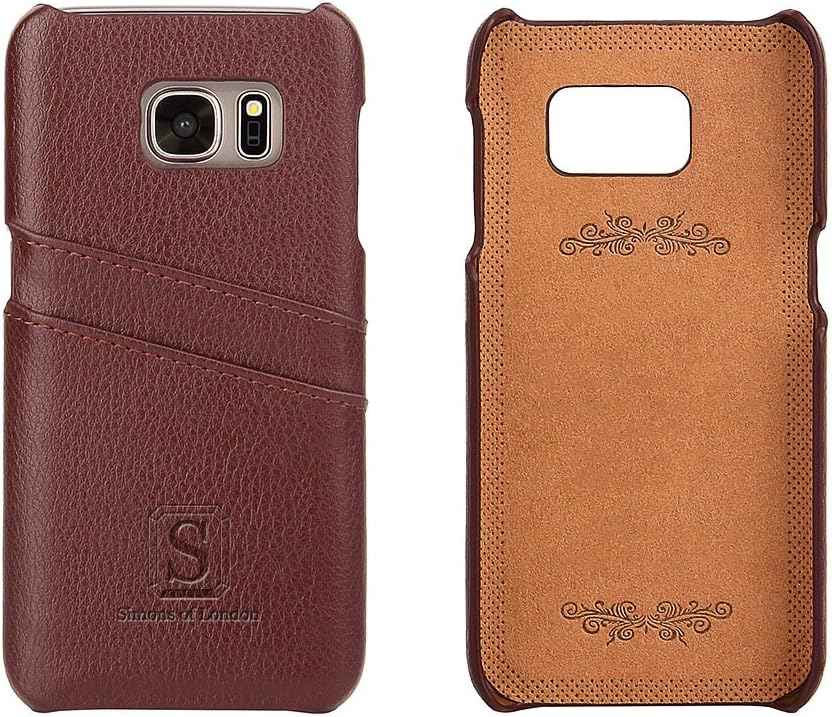 Samsung Galaxy S7 Coated Leather Case with Slots for Bank Cards, Ultra Slim Fit Cases