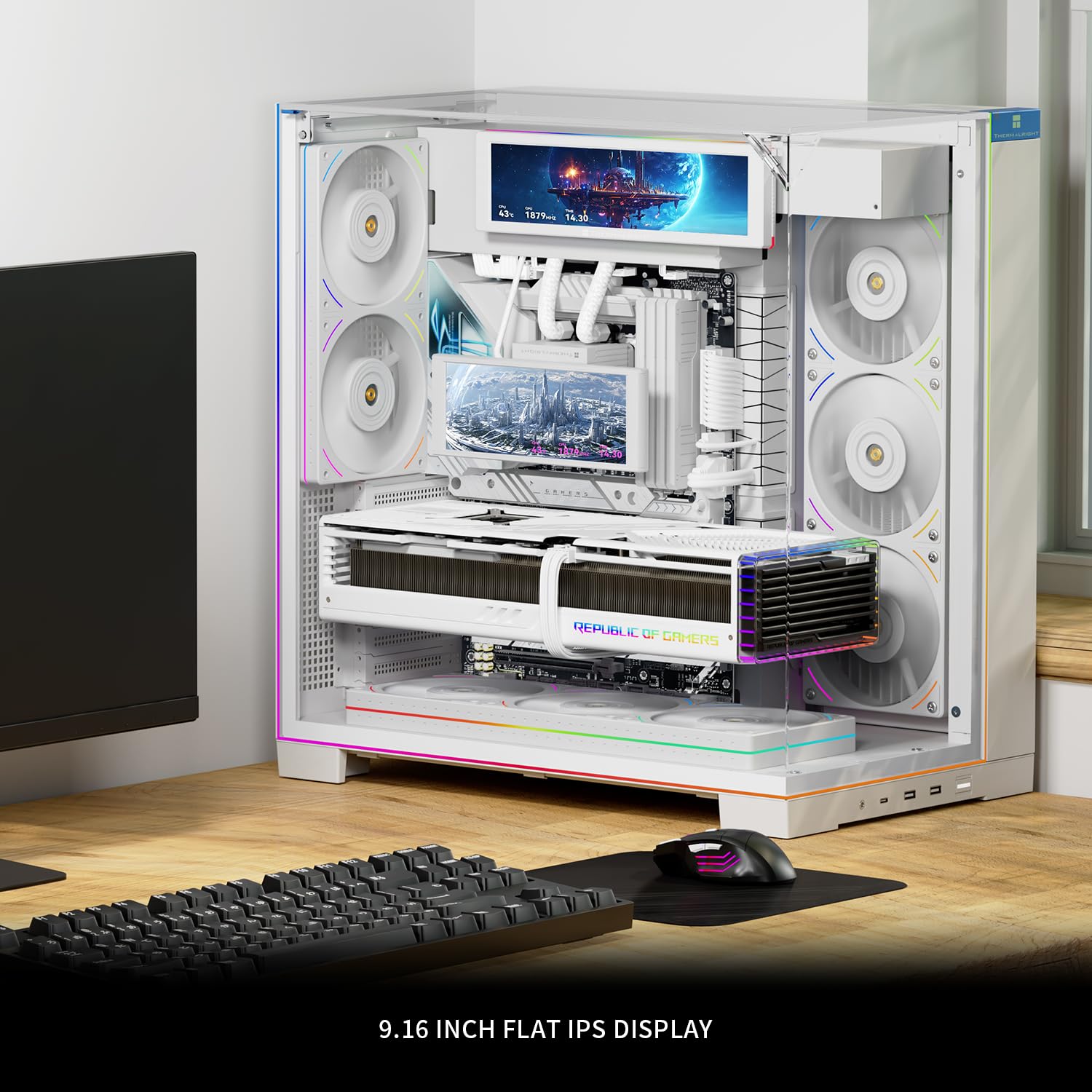 Amazon.co.jp: Thermalright Trofeo Vision 9.16 ARGB LCD ホワイト