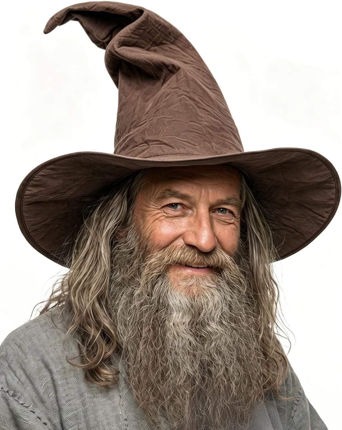 HOMELEX Adult Witch Hat, Tattered Lace Costume Hat for Halloween