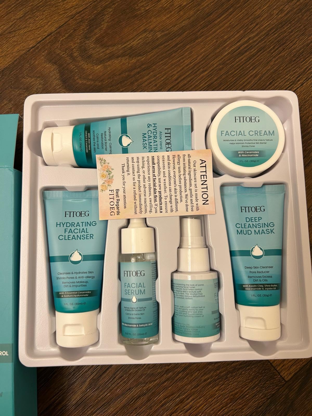 FITOEG Teen Women Gifts,Skin Care,Skincare,Hydrate,Oil Control,Pore Shrinking,Anti-Allergy Facial Skin Care Routine Kit Travel Size Gift Set for Teen Girls 10-12 16-18 & Women for All Skin