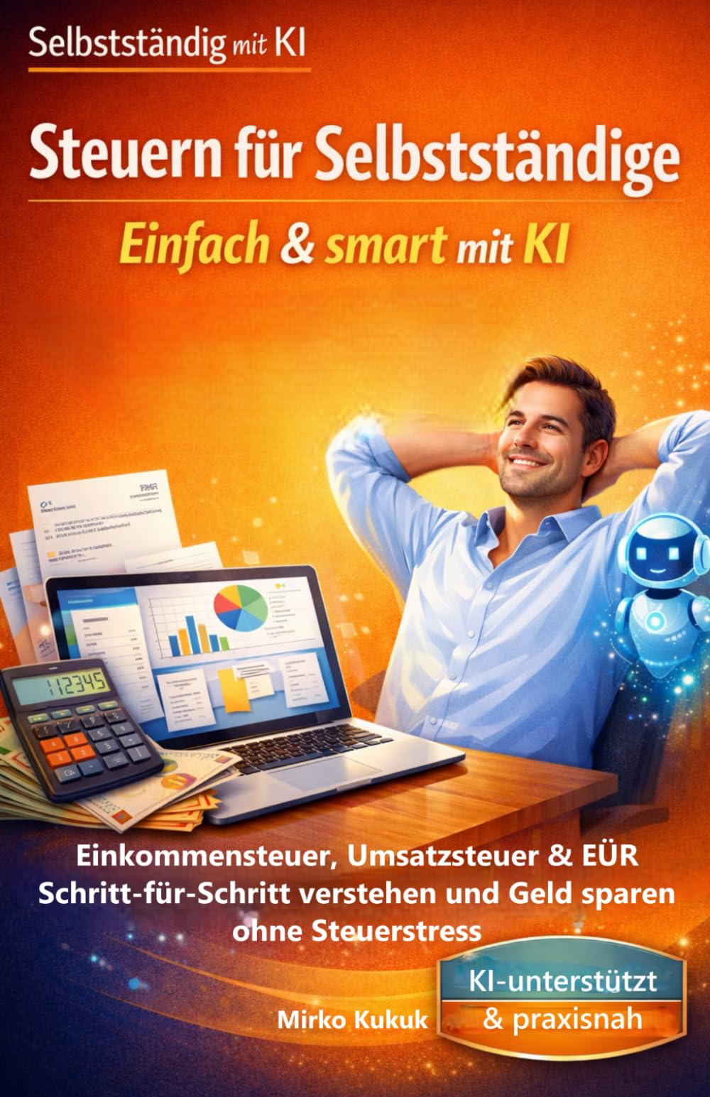 Steuern für Selbstständige: Einfach & smart mit KI: Einkommensteuer, Umsatzsteuer & EÜR Schritt-für-Schritt verstehen und Geld sparen ohne Steuerstress