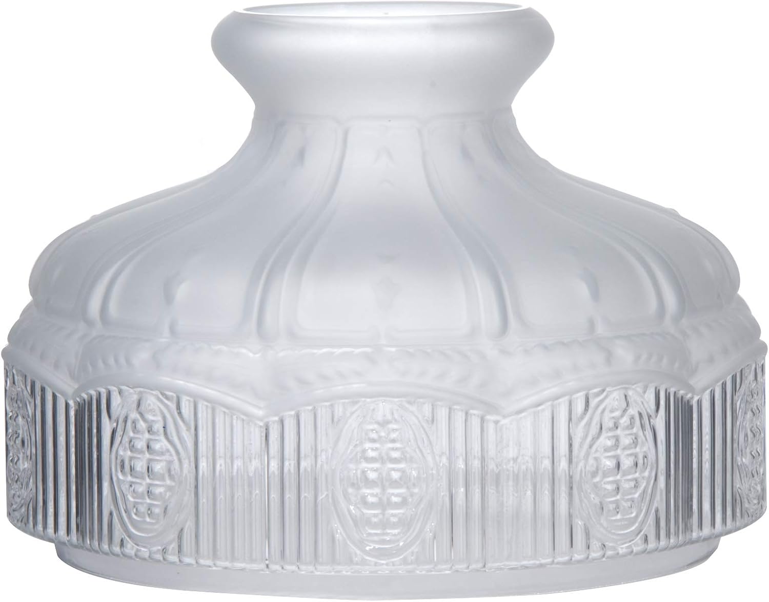 B&P Lamp® 9 7/8" Early Style Etch & Clear Glass Shade