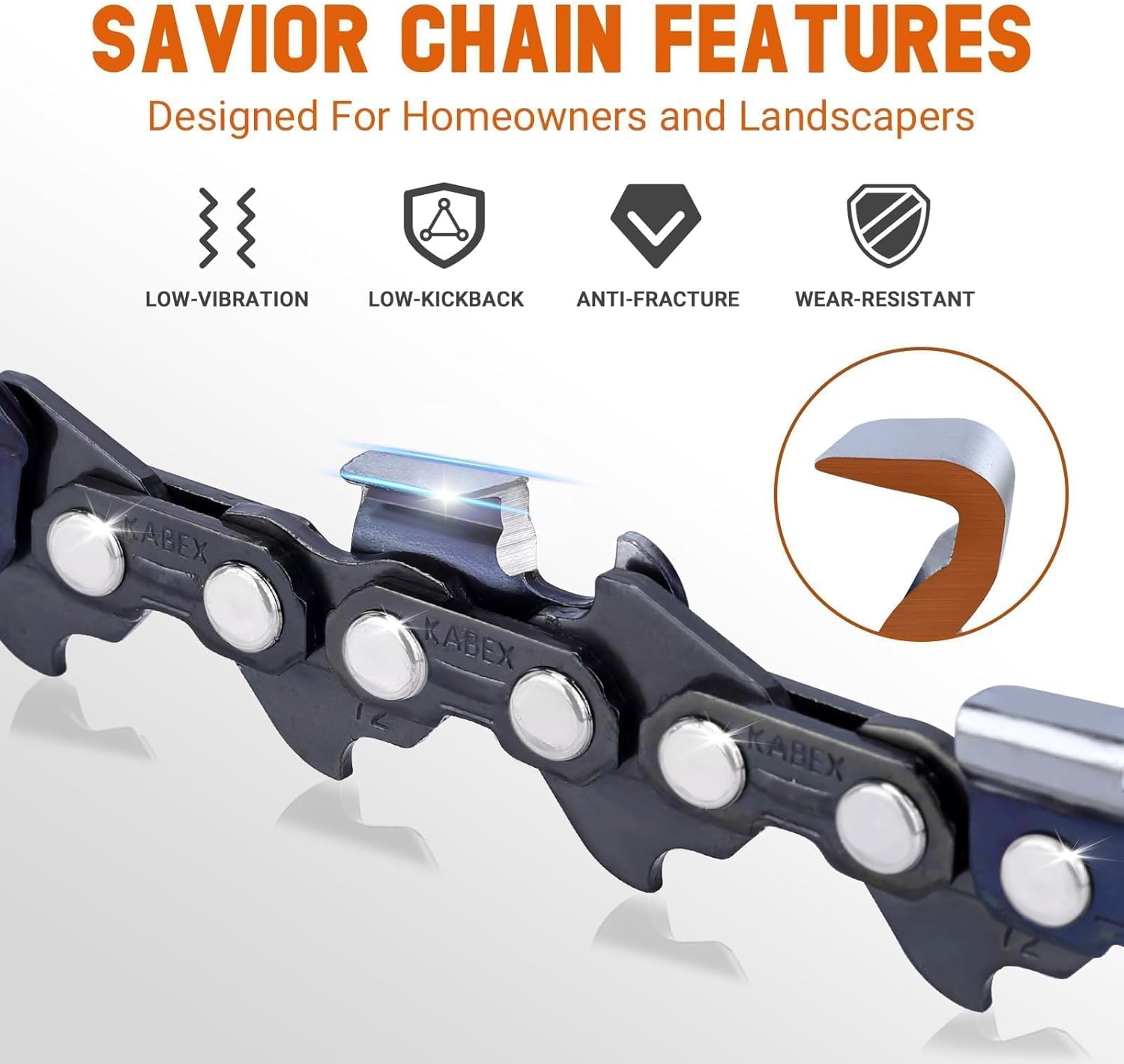 Savior 3Pack 20 Inch Chainsaw Chain 3/8" Pitch .050" Gauge 70 Drive Links Fits Poulan Pro PR5020 PP5020AV Echo CS-590 CS-600 Homelite McCulloch Replacement 72LPX70CQ, 577180501 D70 E70 Chain Saw Chain