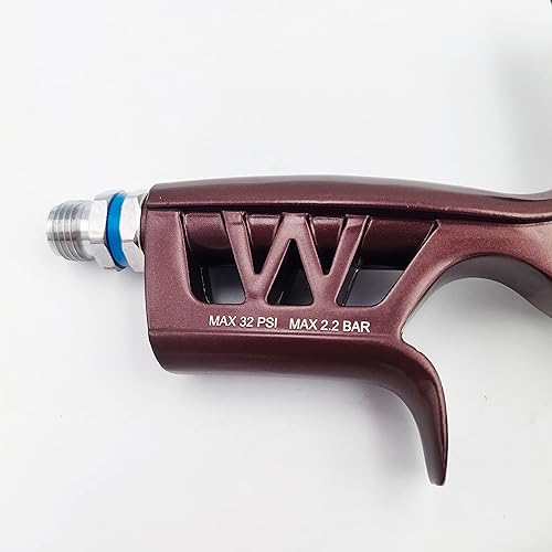 Miniatura 6 de HVLP 6800B Pistola pulverizadora de 0.051 in sin taza de lavado y adaptador de spayer de coche, herramienta de pintura, pistola de pintura de aire
