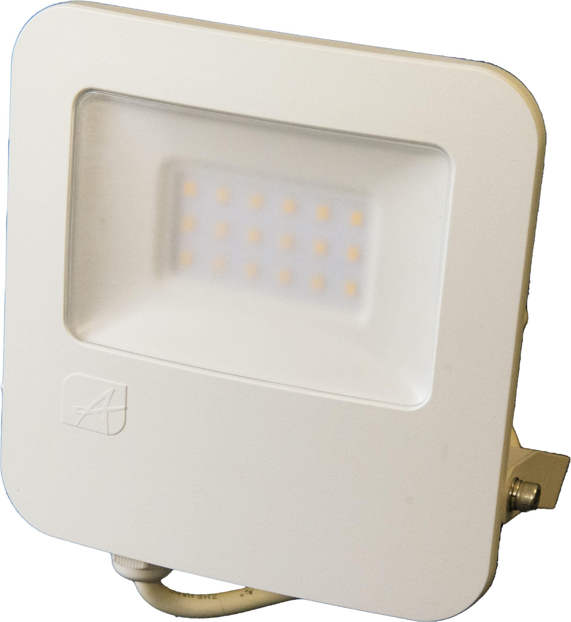 Ansell White Led Floodlight - 20W Zion With Warm Light