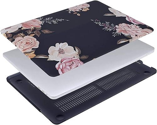Miniatura 5 de MOSISO - Funda compatible con MacBook Pro de 13 pulgadas versión 2016-2020 A2338 M1 A2289 A2251 A2159 A1989 A1706 A1708, carcasa rígida de peonía de
