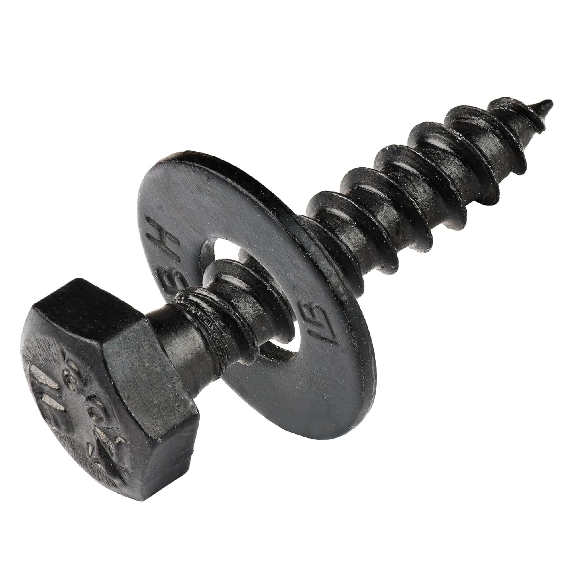Lag Screws - 100 Pack, Black Ruspert Coating -1