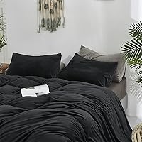 Vista 175 de CLOTHKNOW Juego de edredón de 3 piezas de color marrón caramelo, tamaño individual/individual XL, color terracota suave, color óxido con 2 fundas