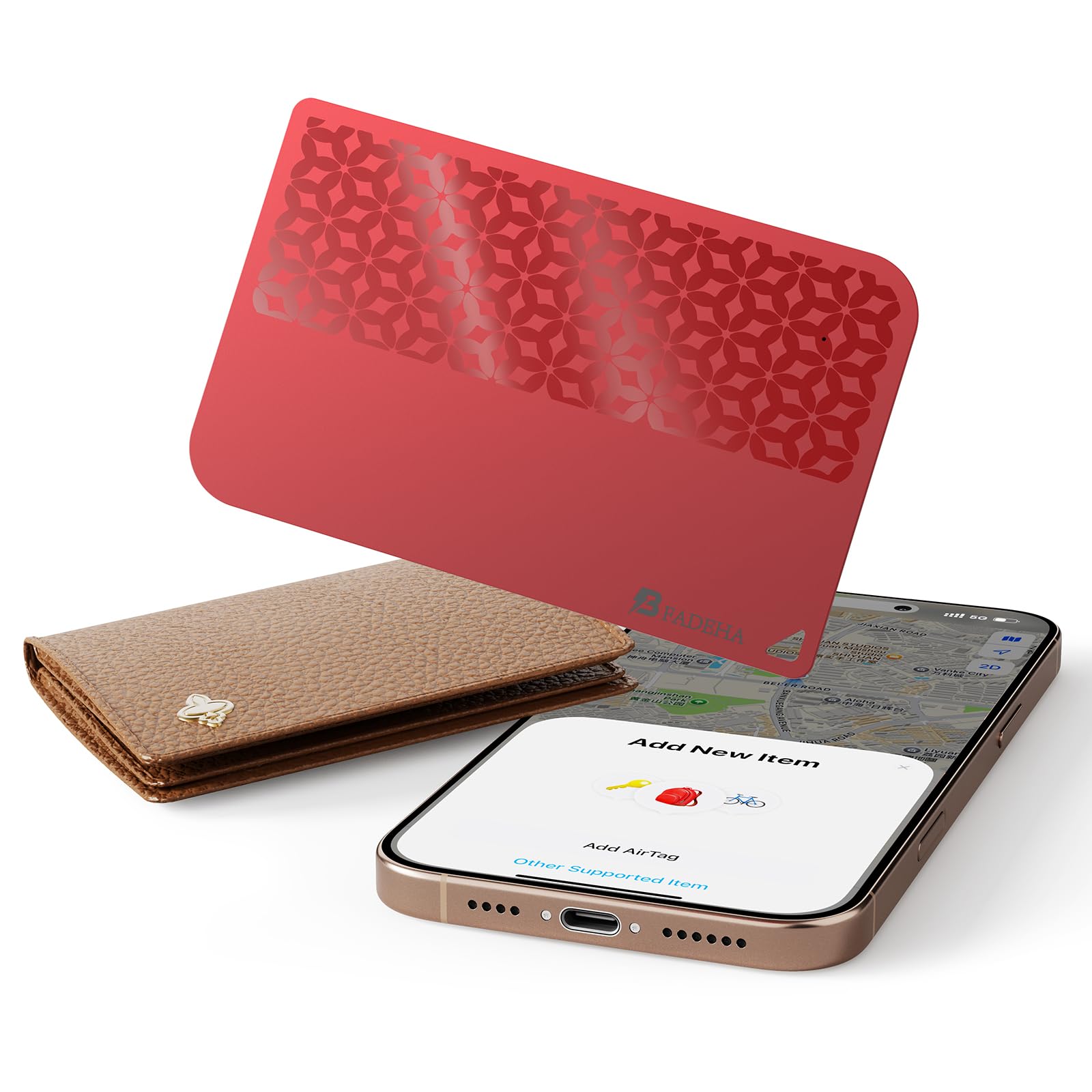 2025 [Apple MFi Certified] (iOS Only) Bluetooth Tracker Smart Finder for Apple Find My iPhone Card Wallet GPS Tracker, 5-10 Years Battery, Keys Finder and Item Locator for Keys, Bags, Passport
