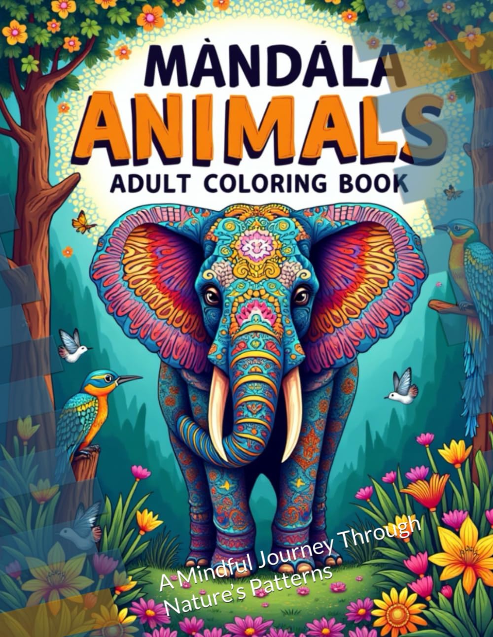 Mandala ANIMALS Adult coloring Book.: A Mindful Journey Through Nature’s Patterns