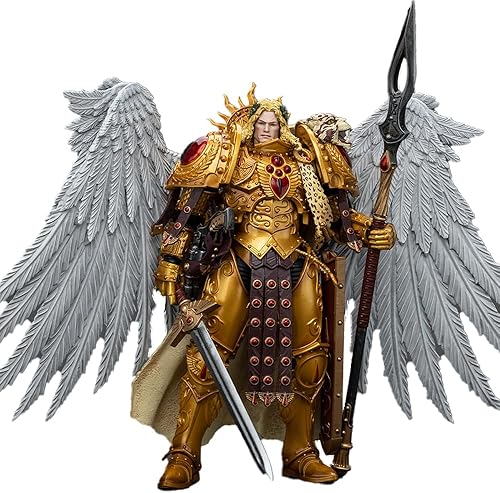 JOYTOY Warhammer 40K The Horus Herejy 118 Figura de acción Blood Angels Sanguinius Primarch of The IXth Legion Collection Model Birthday