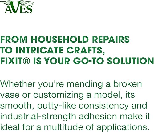 Miniatura 2 de Aves FIXIT - Compuesto de reparación multimedia, compuesto de modelado de 2 partes (A y B), arcilla autoendurecente duradera e impermeable de 1