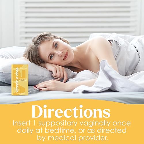 Miniatura 6 de Supositorio de dosis de vitamina E para la madre de 30 UI cada uno, hidratante sin hormonas para sequedad vaginal para lubricar áreas secas, 10