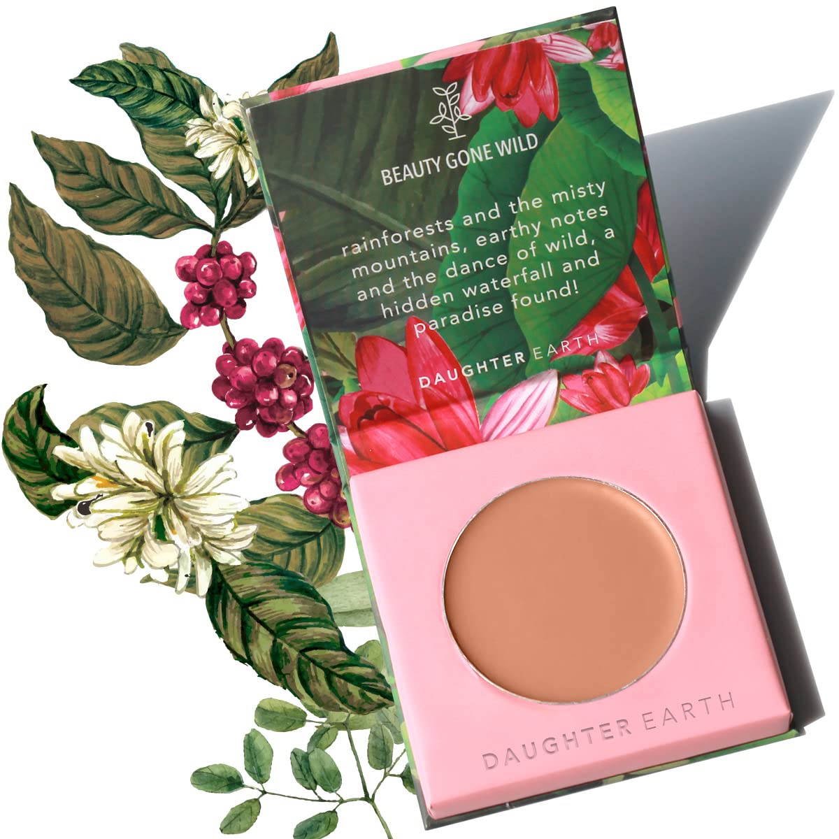 DAUGHTER EARTH High Coverage Concealer For Face Makeup, Lightweight & Breathable Silicone Free 100% Vegan Make Up, Creaseless Finish | Pro Concealer With Bakuchiol | Mocha, Natural, Powder-image-17