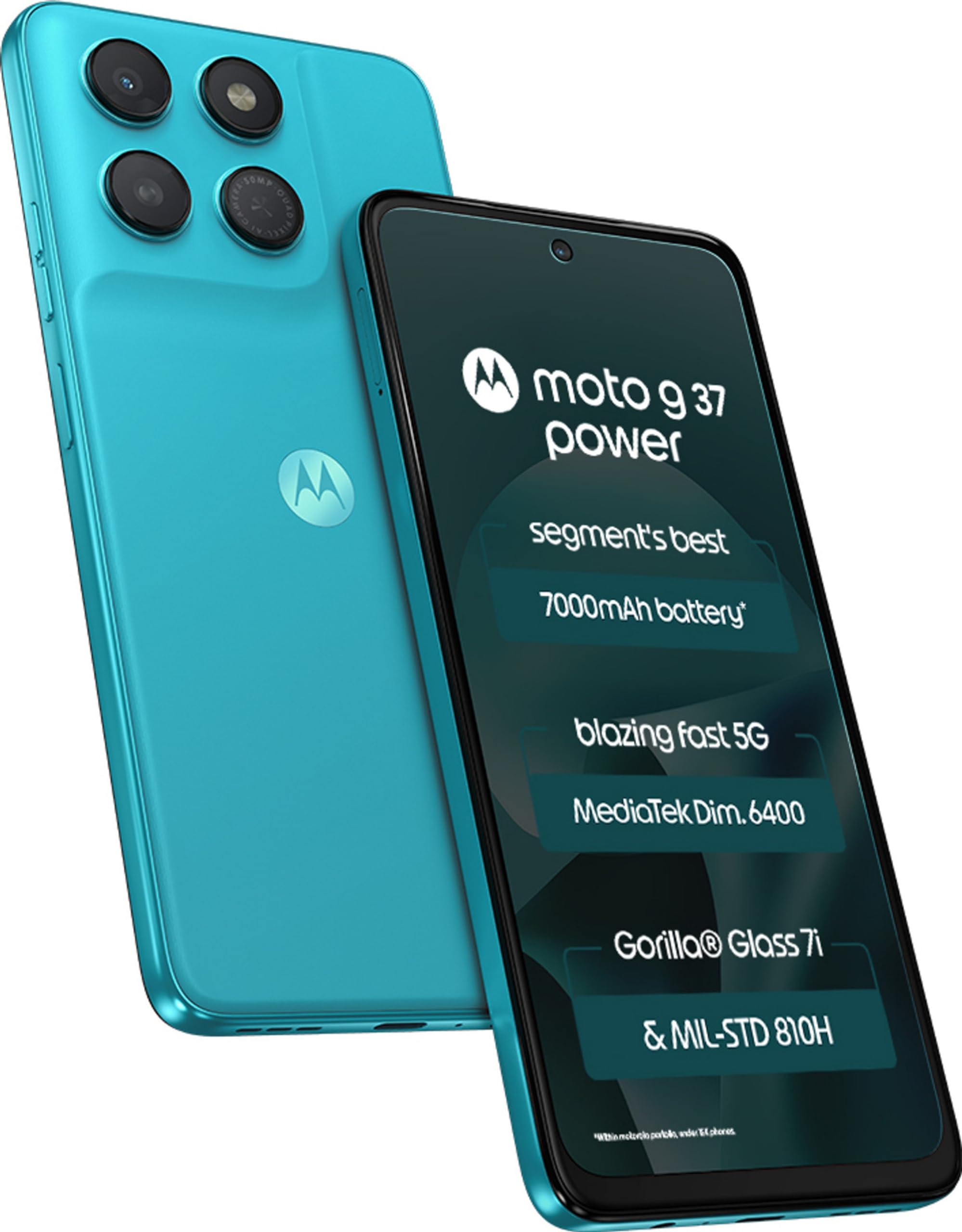 Motorola Moto g37 Power 5G (Pantone Capri, 128GB Storage, 8GB RAM) | 6.67-inch HD+ 120Hz Display | Dimensity 6400 | 50MP Camera | 7000mAh Battery | 30W Charging-image-10