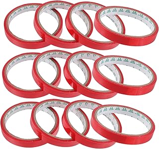 BUGUUYO Packing Tape 12pcs strap on colored tying bags DIY tying tape seal tying tape adhesive tape Refill vegetable bag