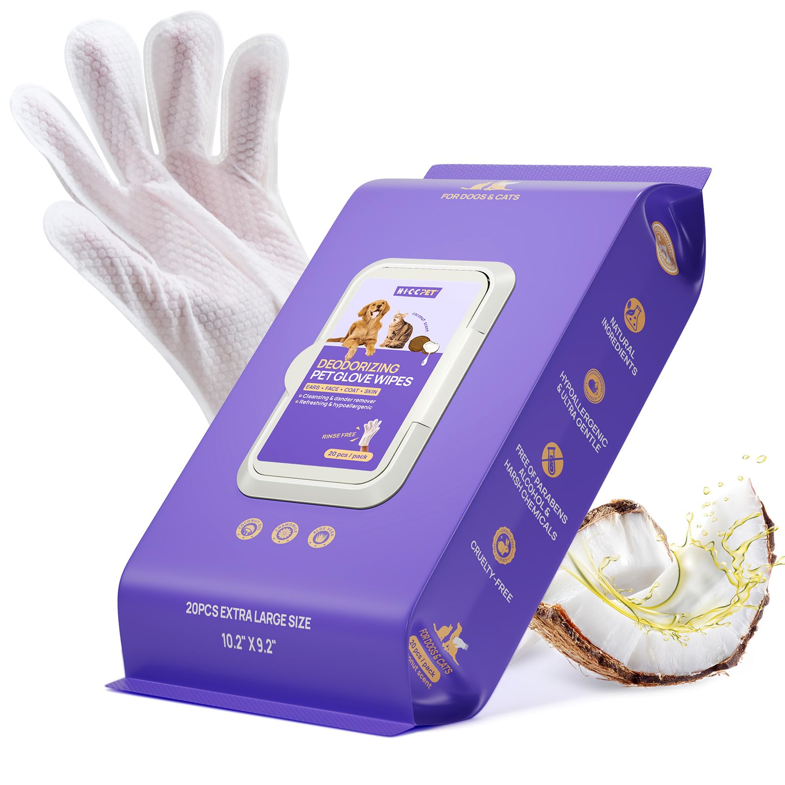 HICC Glove Wipes 20ct