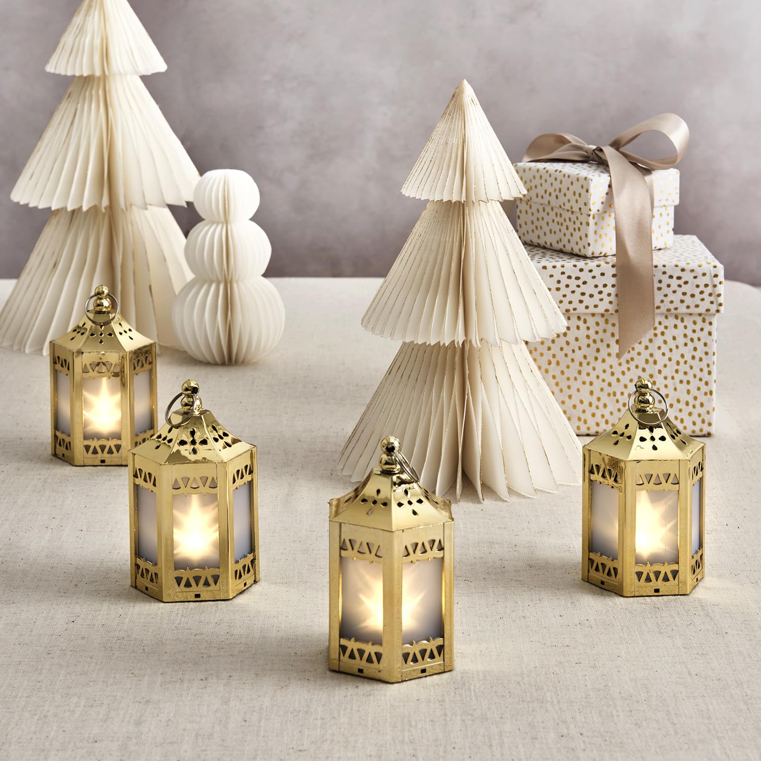 Small Lanterns For Centerpieces Kate Aspen (24 Pack) Medium Distressed