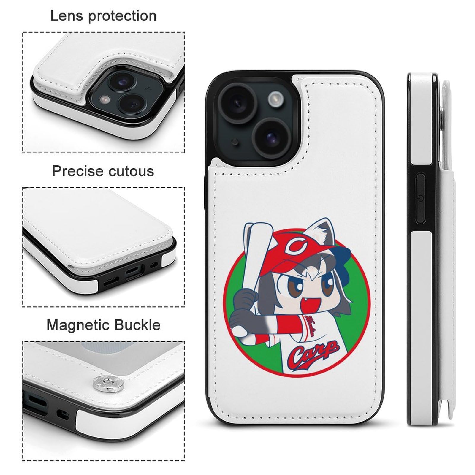 Amazon.co.jp: iPhone 15 ケース 手帳型 広島-東洋カープ 新井貴浩 
