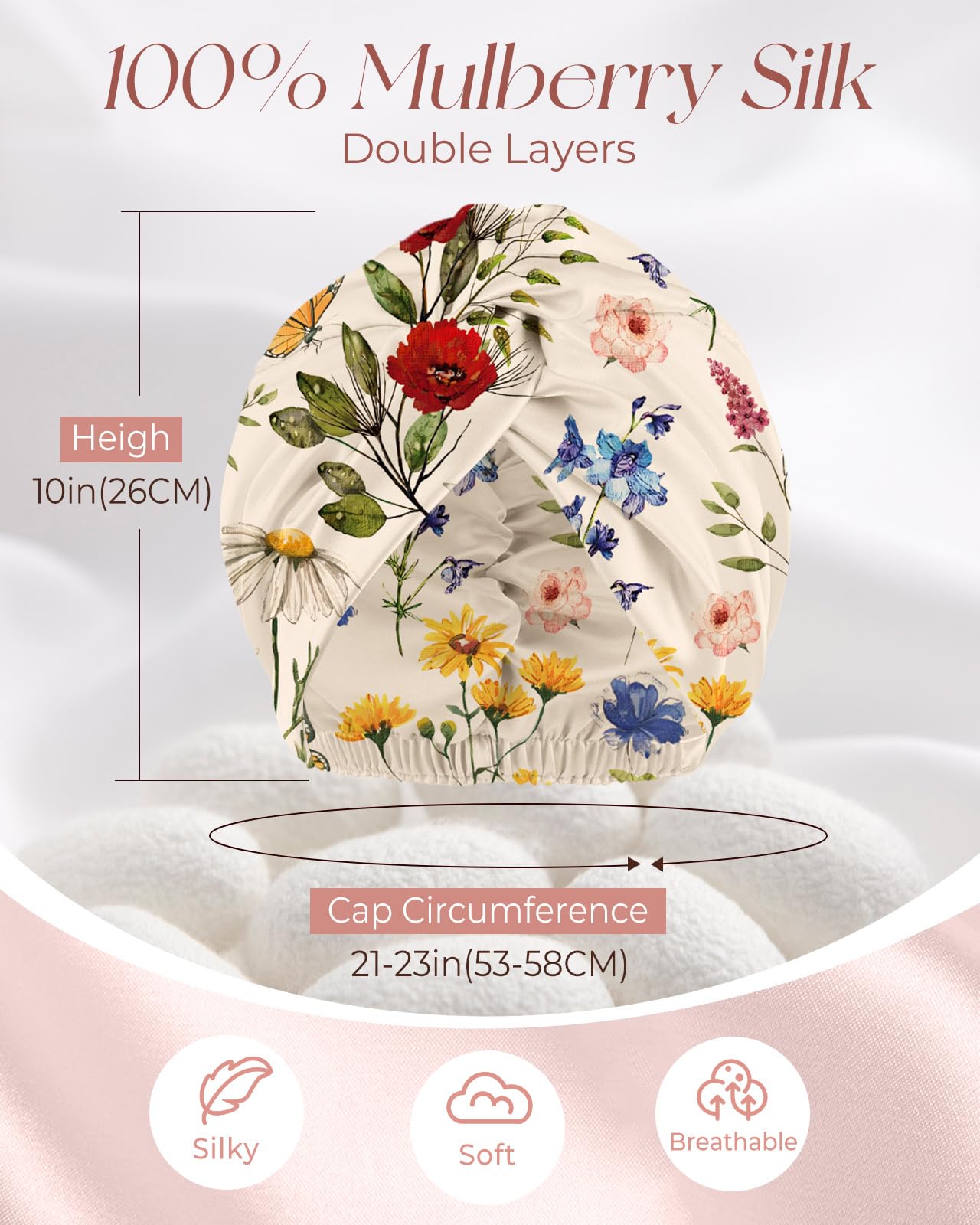 Miss Adola Silk Bonnet for Sleeping Women - Image 3