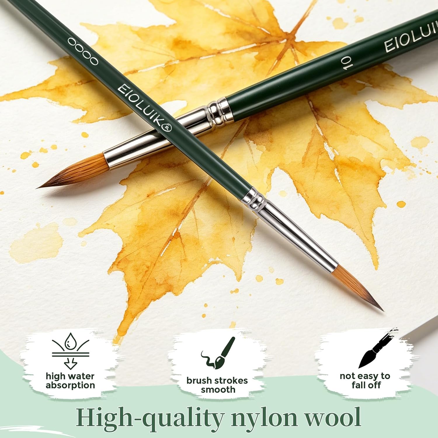 ELOLUIK 14 PCS Professional Miniature Detail Paint Brushes Set for Fine Detailing & Art Painting – Acrylic, Watercolor, Oil, Gouache, Ideal for Gifting