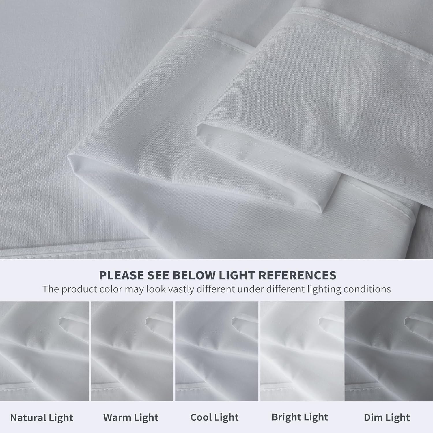 Twin Size Cotton Flat Sheet only (66x108Inches) Pack of 02 pcs Solid Grey.