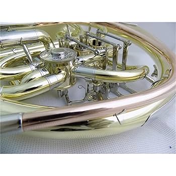 Amazon | 103 スタイルダブルフレンチホーン楽器 4 バルブ分割