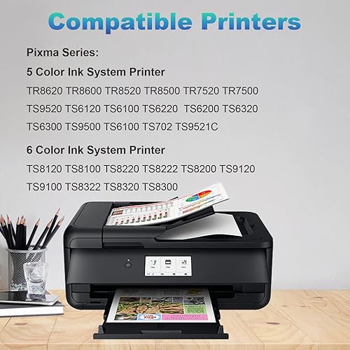 Miniatura 4 de Cartucho de tinta compatible con 280 281 PGI-280XXL CLI-281XXL para Canon 280 281 para usar con PIXMA TS8322 TS8300 TS8222 TS8100 TS8200 TS9100