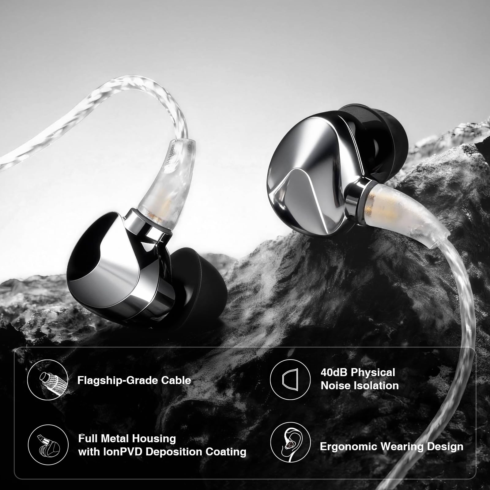 Amazon.com: Questyle Zen in Ear Monitor HiFi Wired Earbuds Studio