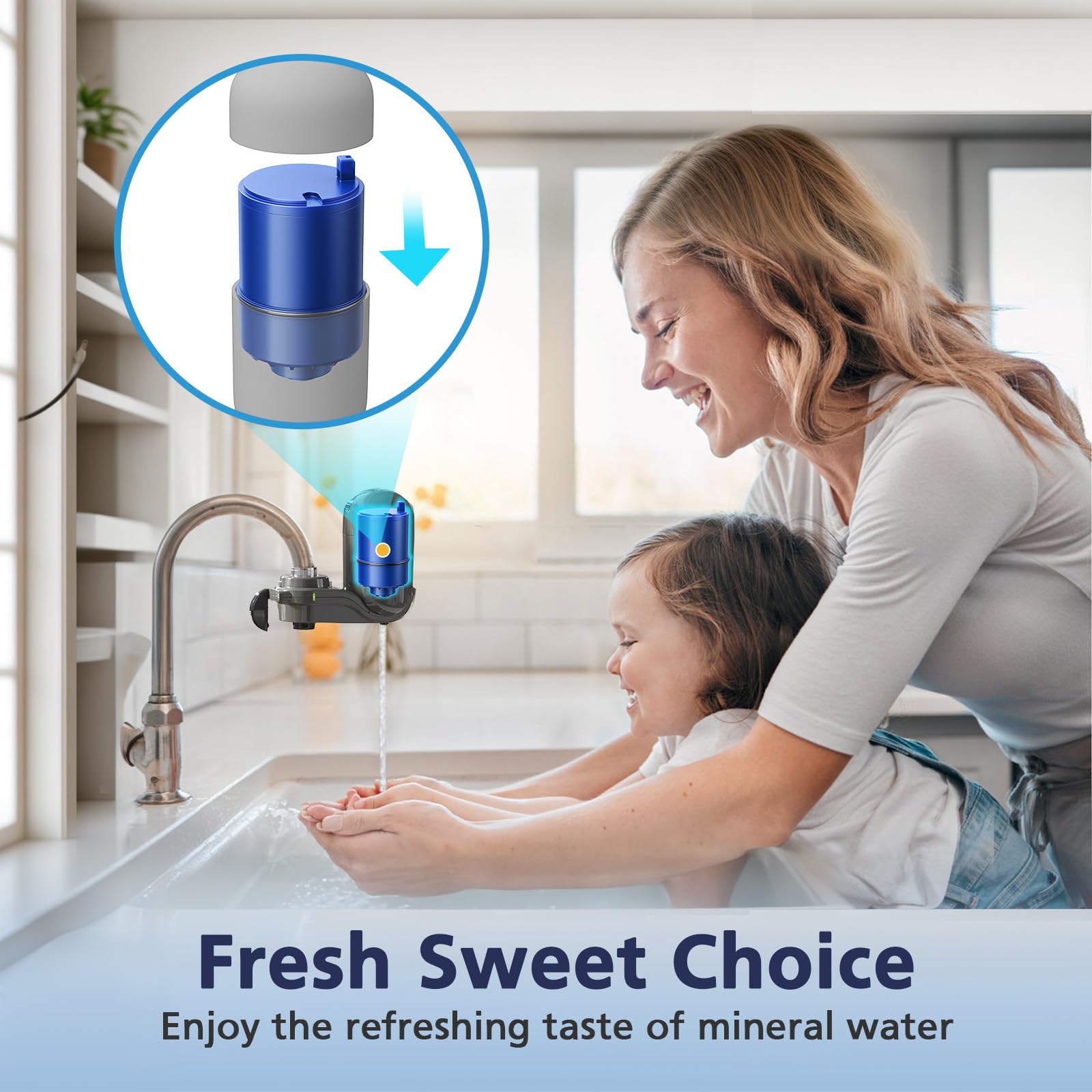 Paquete de 6 filtros de agua de repuesto compatibles con todos los sistemas PUR®, PUR®PLUS de iones de filtro de llave, filtro de agua para llave Pur® RF-9999®, filtración de alta eficiencia y valor