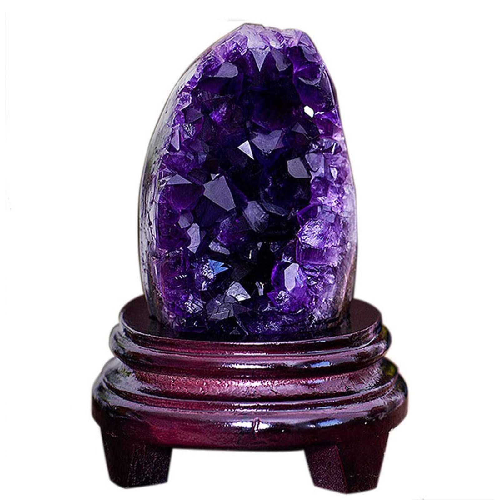 Amatista Cristal de Roca Natural Uruguay Racimos Crudos Amatista Racimo, Geoda de Cuarzo, Lucky Home Decoration Regalos de Negocios, Arte Hecho a Mano,1500g decoración de la habitación