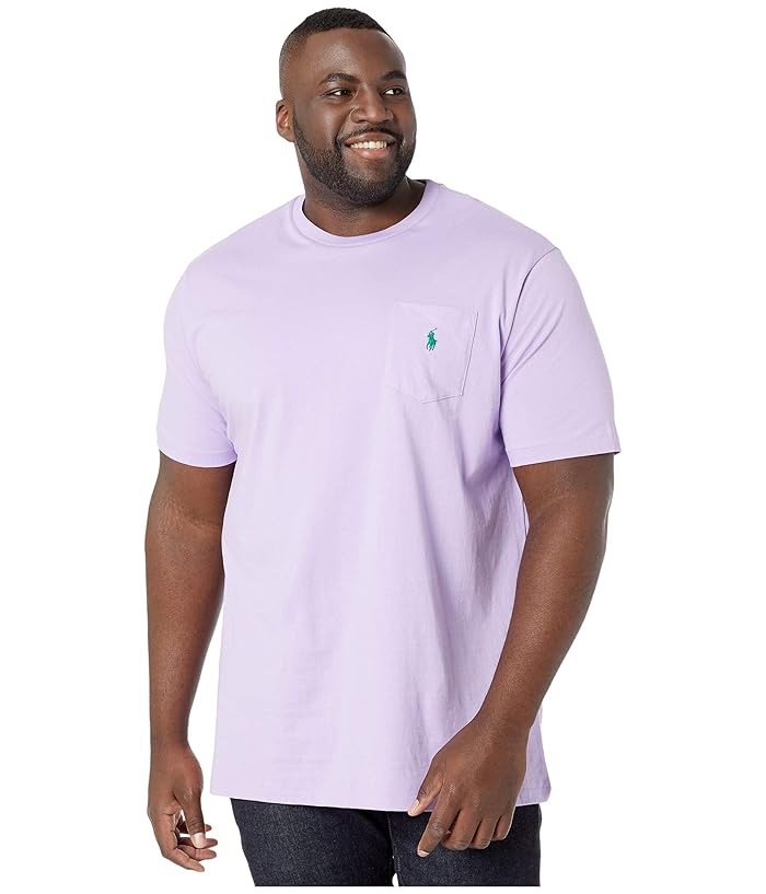 Polo Ralph Lauren Big and Tall  Big Tall 26/1 Jersey Short Sleeve Classic Fit T-Shirt (English Lavender) Mens T Shirt