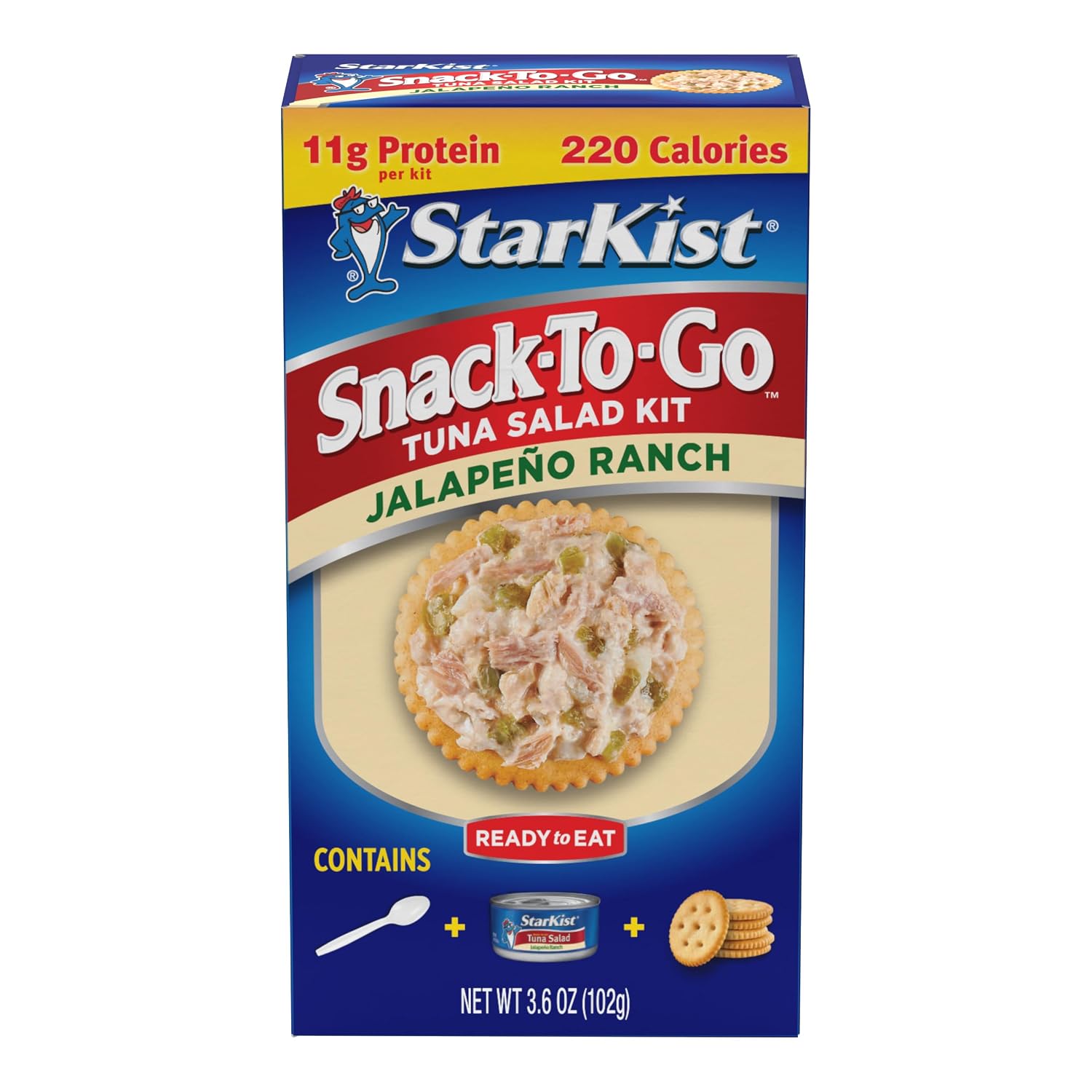 StarKist Snack-To-Go Jalapeno Ranch Tuna Salad, 3.6oz Kit, 1-Pack