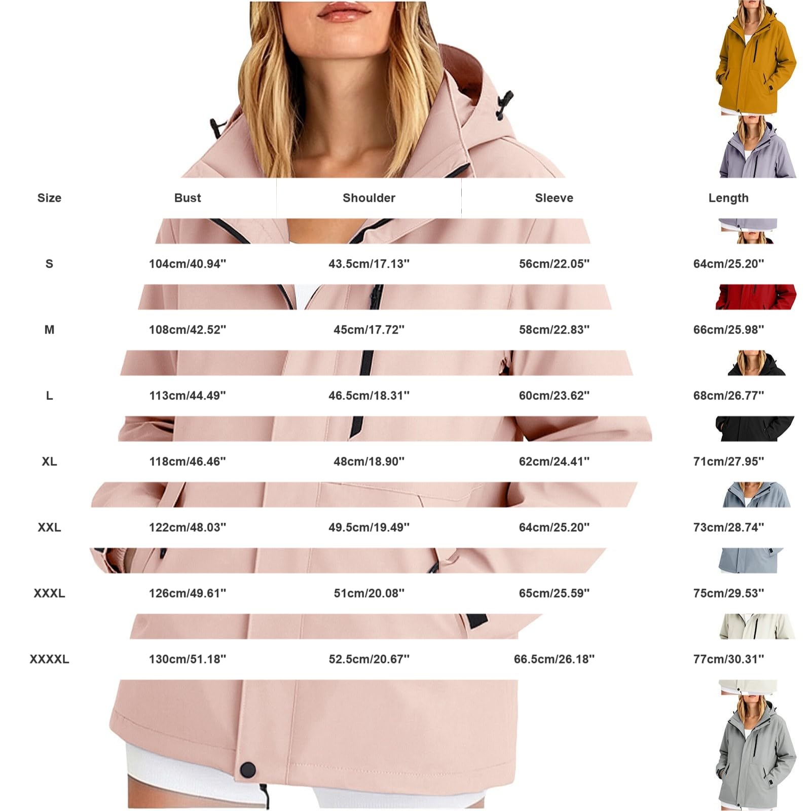 Chubasquero para mujer, impermeable, transpirable, ligero, con capucha, chubasquero para senderismo, chaqueta para exteriores, cortavientos, trekking, chaqueta deportiva Softshell, cómoda chaqueta