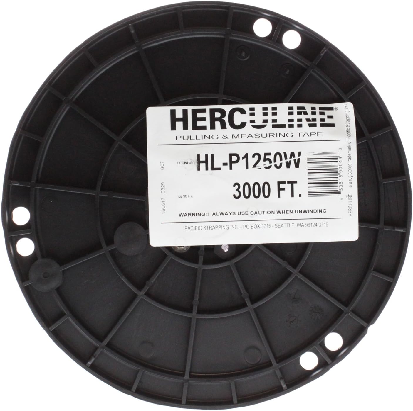 HLP1250W 1/2" x 3000 ft. Premium Pull Tape, Woven Polyester, 1250 Lbs.