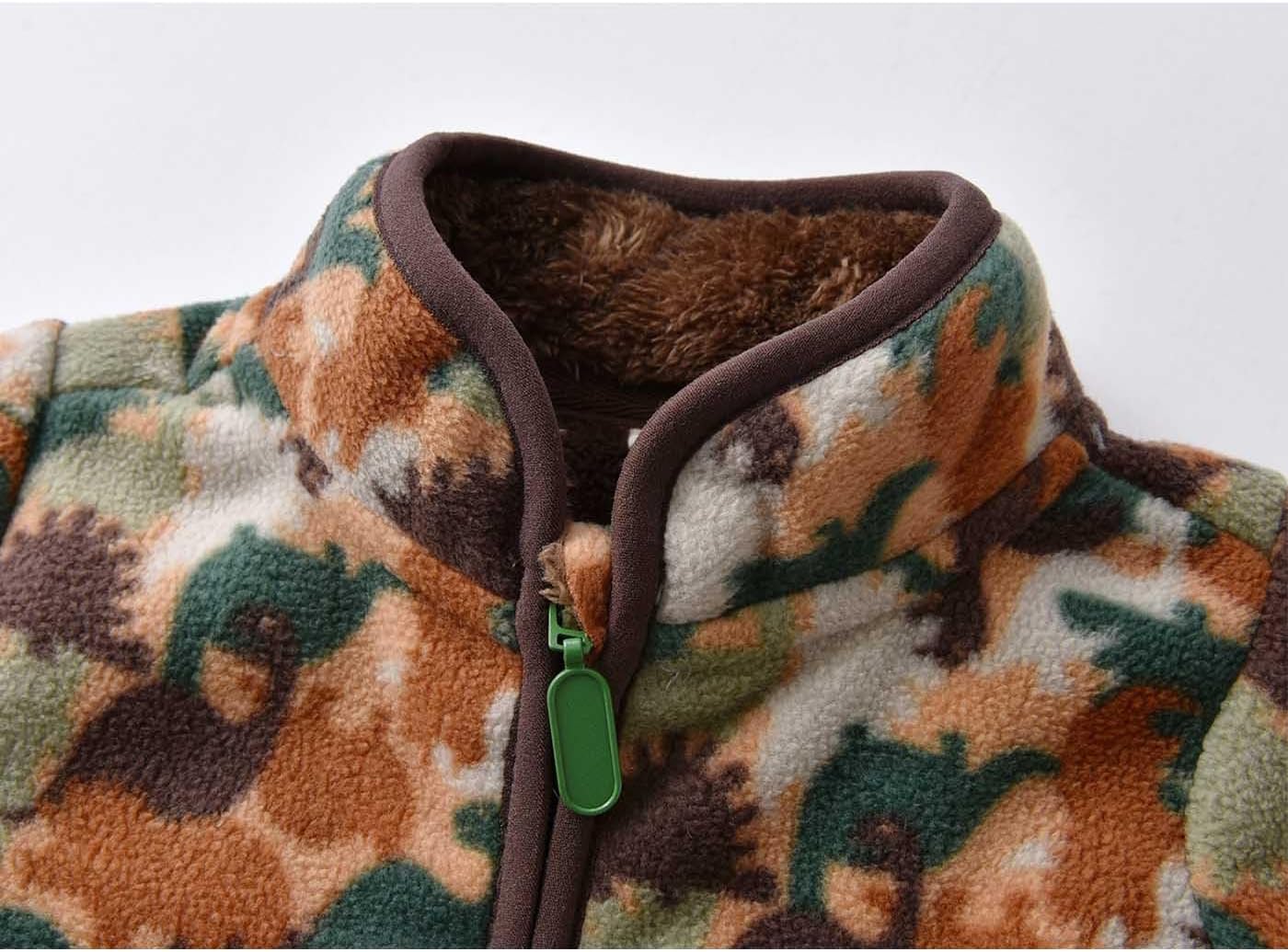 Toddler Girls Boys Fleece Jacket Kids Sherpa Lined Jackets Fall Winter Warm Coats Clothes for Baby 2-7Y