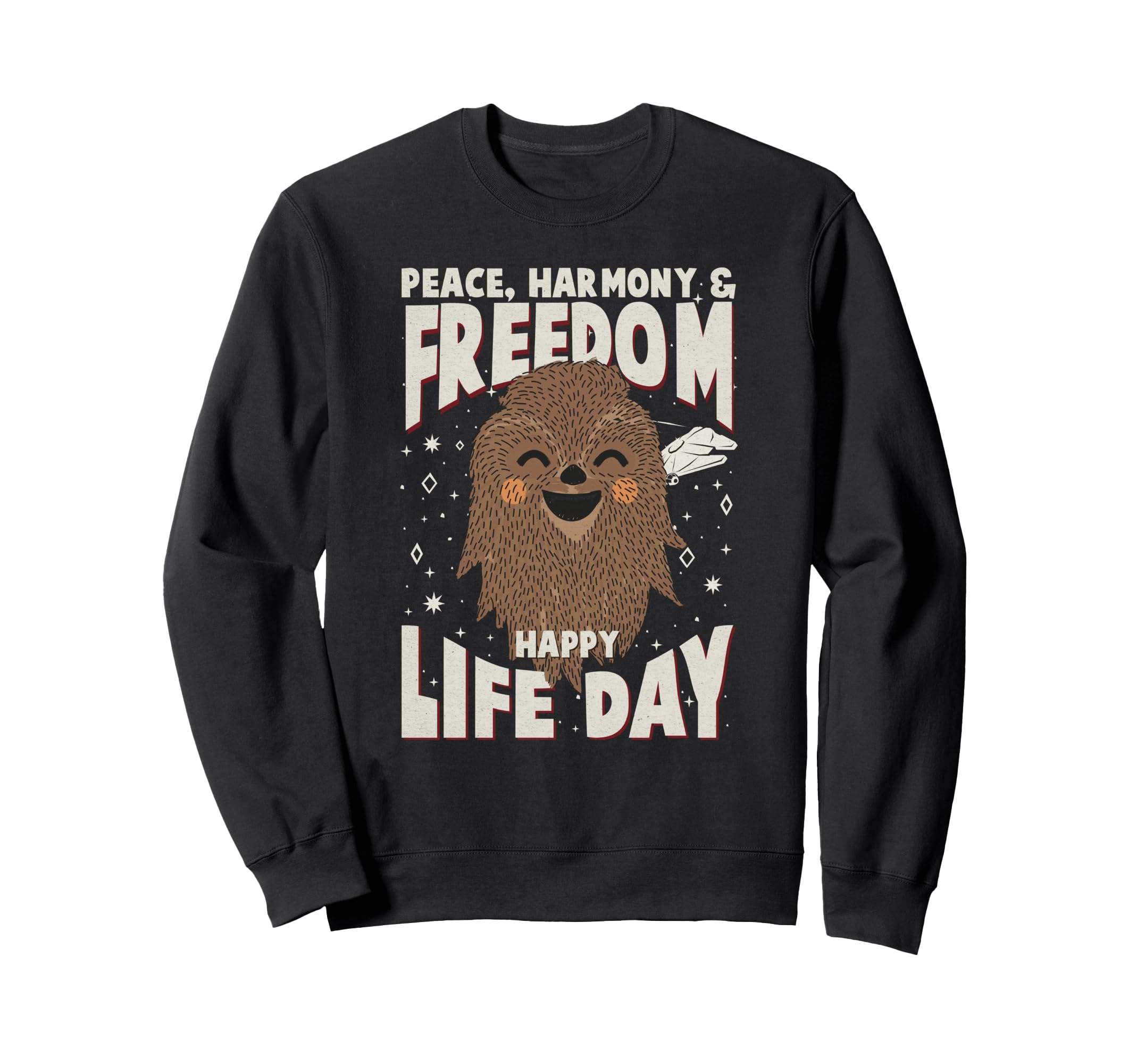 Sweatshirt Star Wars de Noël Chewbacca pull vintage chaud - 2