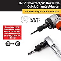 Vista 4 de Titan 12034 Adaptador de cambio rápido de unidad hexagonal de 38" a 14