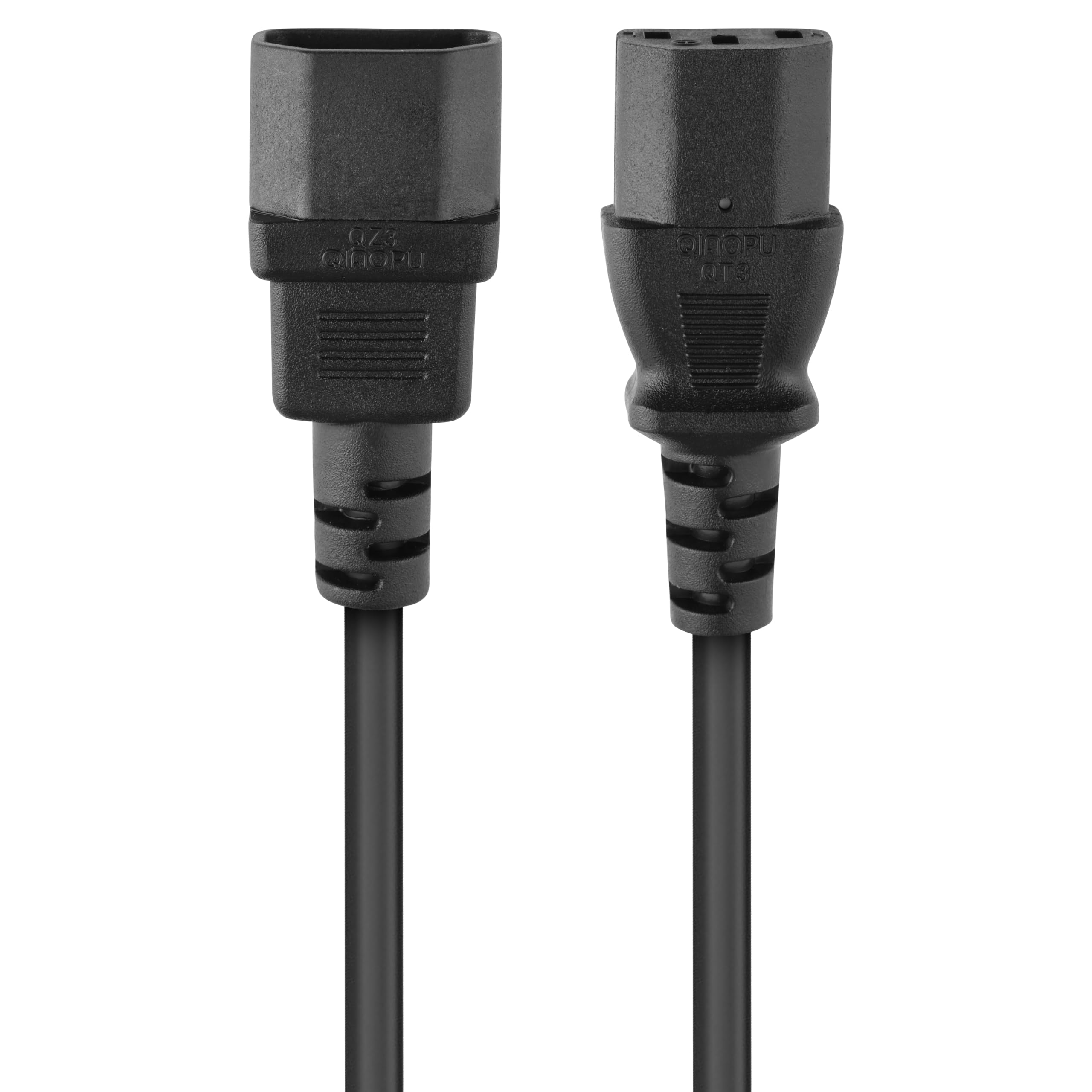 PremiumCord Extension d'alimentation pour PC 230V 5m, Rallonge IEC 320, Prise à Fiche, IEC 320 C13 pour C14, Câble d'alimentation, Couleur Noire