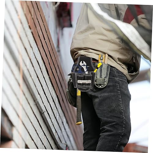 Miniatura 6 de Bolsa de electricista Cinturón de herramientas pequeño Clip ligero para destornillador Alicates Tijeras