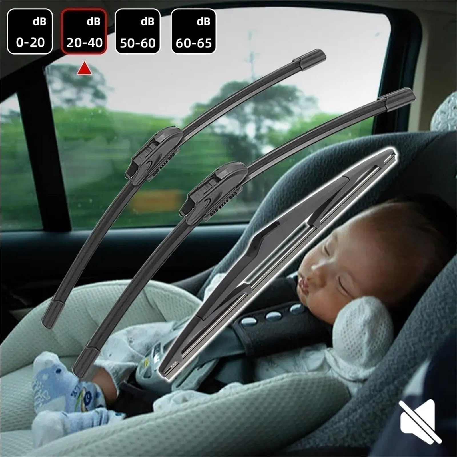Conjunto Limpiaparabrisas Escobillas Limpiaparabrisas Delanteras Traseras Para Captur Para Kaptur 2013-2016 Accesorios Para Coche 1/2/3/4/6 Unidades Parabrisas Ventana Escobillas(6 PCS)