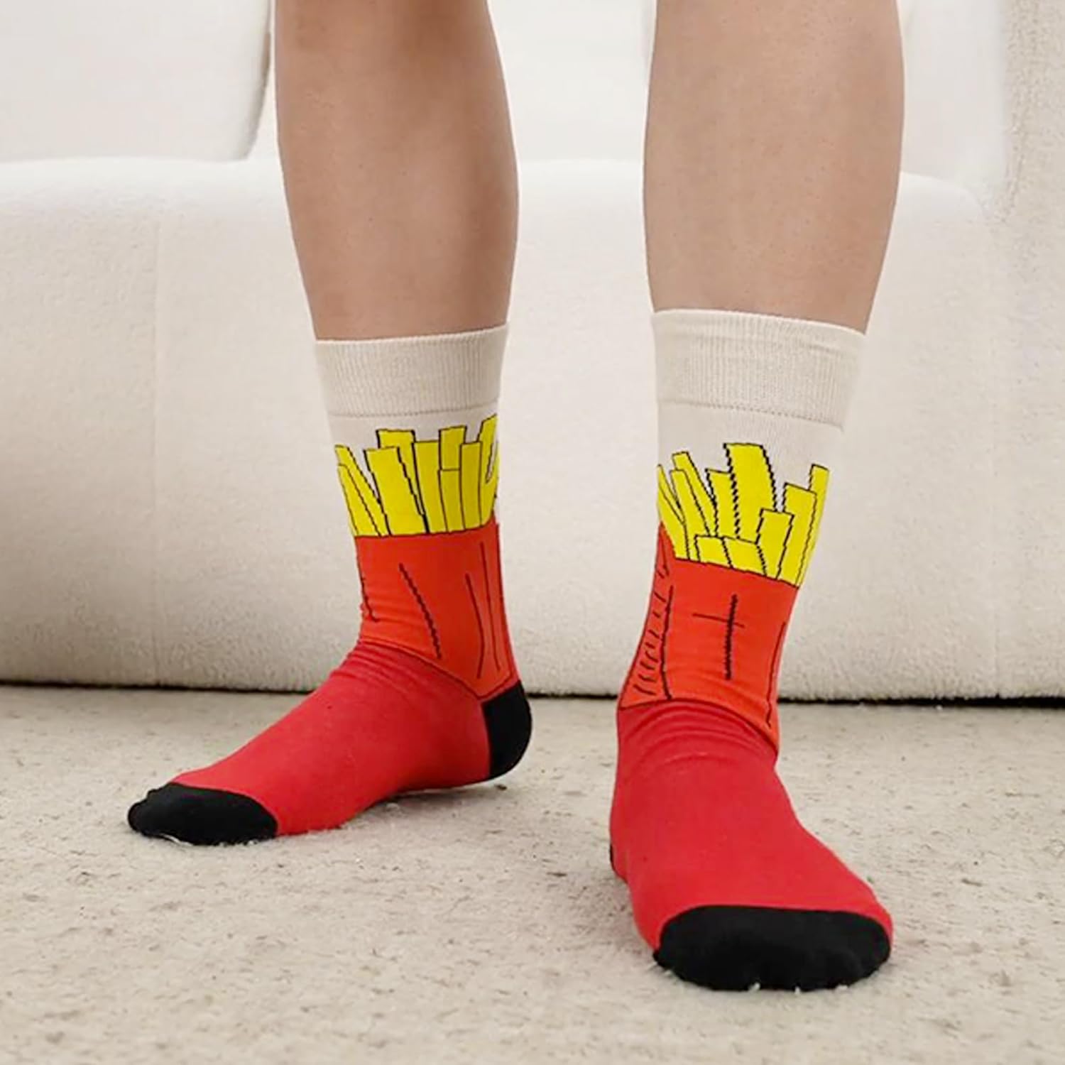 WeciBor Men's Dress Funny Crazy Colorful Novelty Combed Cotton Crew Socks 12 Pack - Size 7-10/10-13/13-15 - Image 4