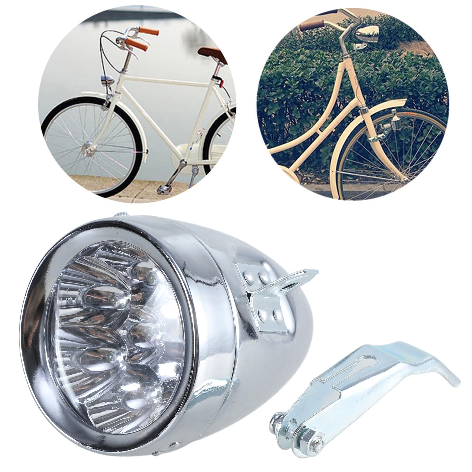 Amazon | 自転車ヘッドライトレトロバイク用ヘッドランプクラシック 