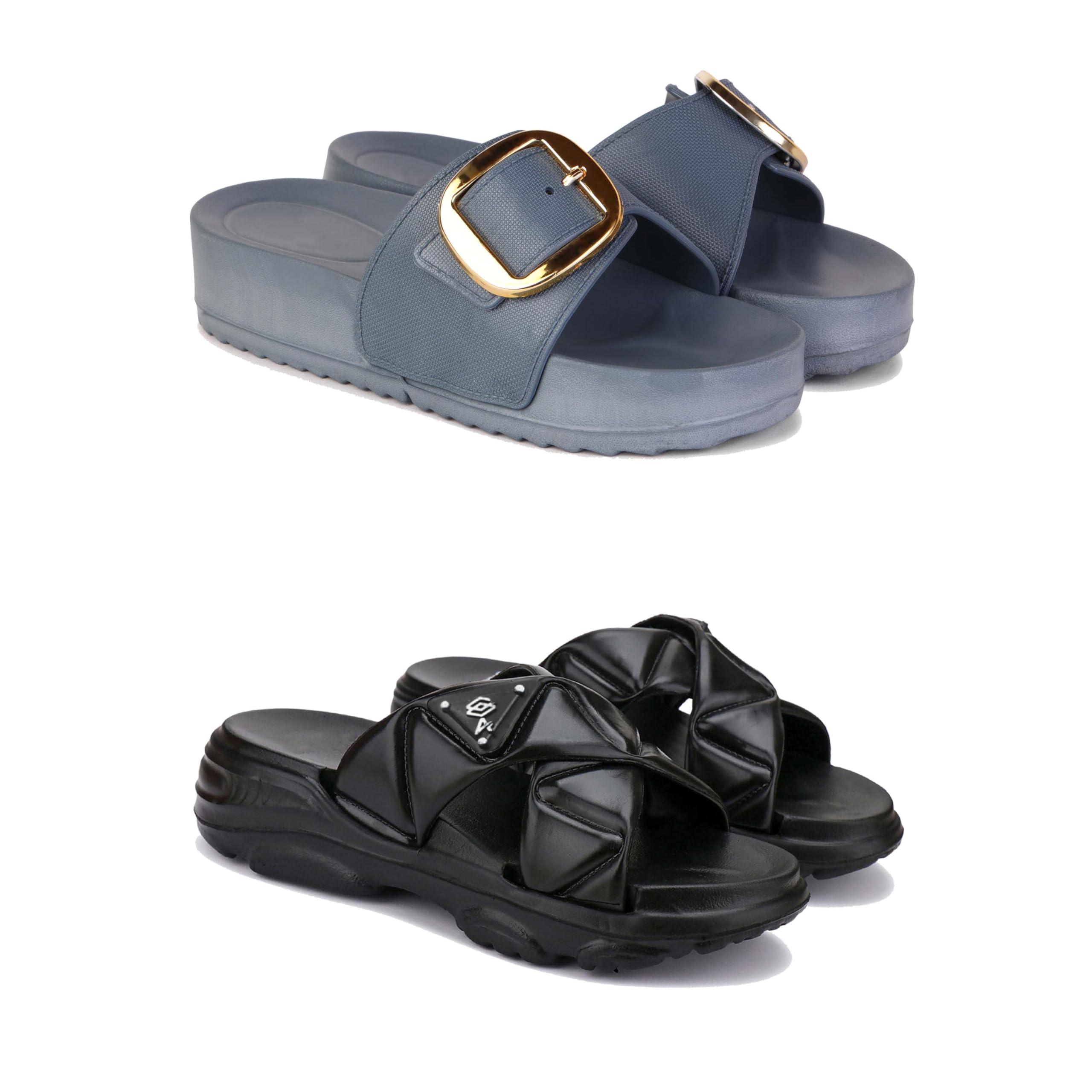 Women's Sandals | Lightweight Wear| Stylish & Easy to Wear For Women'S GRP-SAN-(2-COMBO)-1998-1889-picture-24