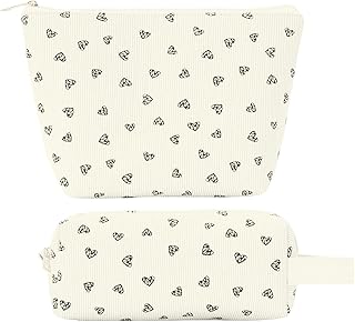 Small Makeup Bag for Purse Cosmetics Corduroy...