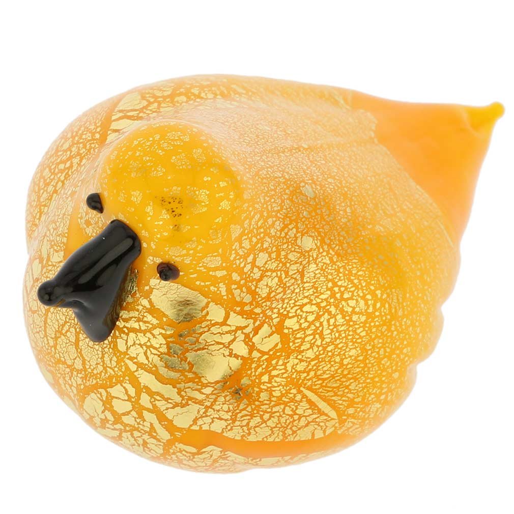 Amazon.co.jp: GlassOfVenice ムラーノガラス鳥 - イエロー : Home