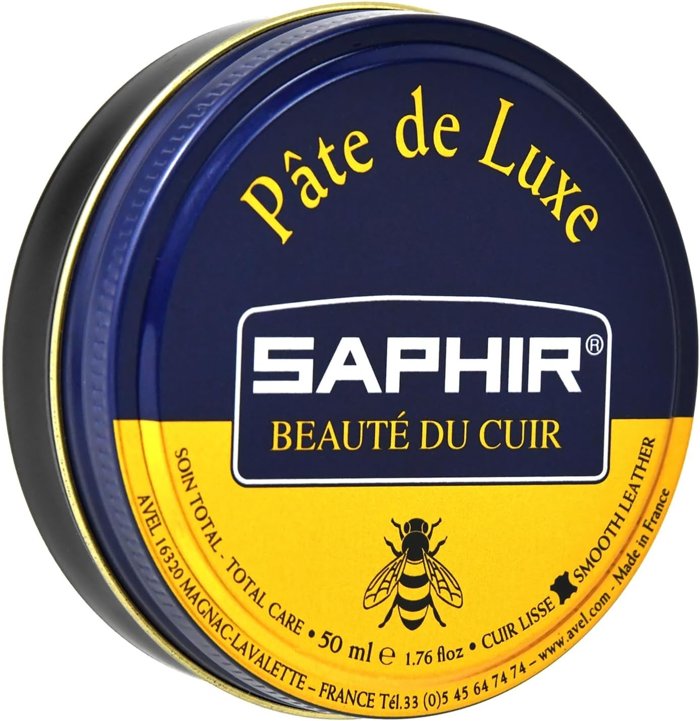 Safir Entry Model with Mirror Polish, Beeswax Polish, Shoe Polish, High Shine, Shoe Ink, Polished