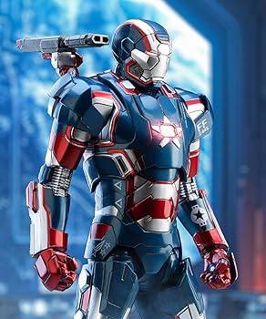 Amazon.com: JAMRYSE ZD Toys Iron Man Action Figure, Patriot