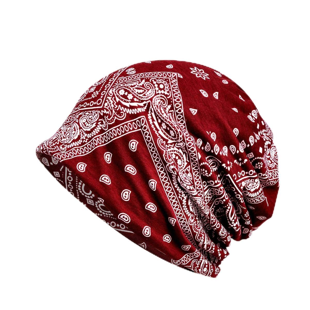 Cappelli Invernali per Donna Cappello a Turbante da Uomo Cappello a Coda di Cavallo Maschile con Fiore Femminile